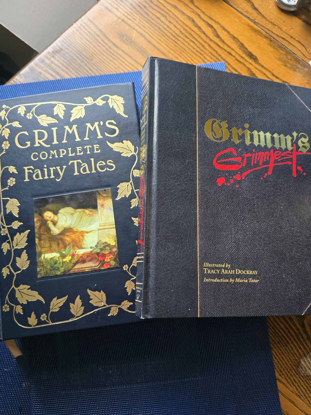 Grimm's Complete Fairy Tales Hardcover Books Black & Blue